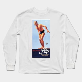 Heinzelmann Flip Swim Wear Art Deco Vintage Advertisement Long Sleeve T-Shirt